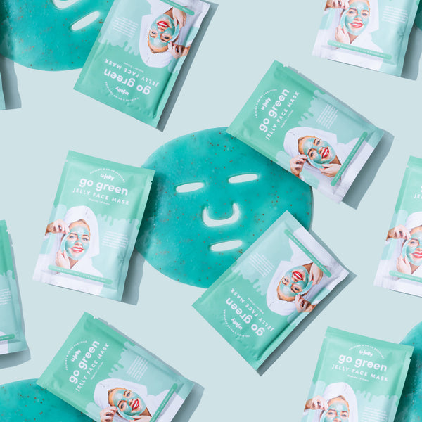 Go Green Jelly Face Mask (Single Serve Sachet) U Jelly Masks