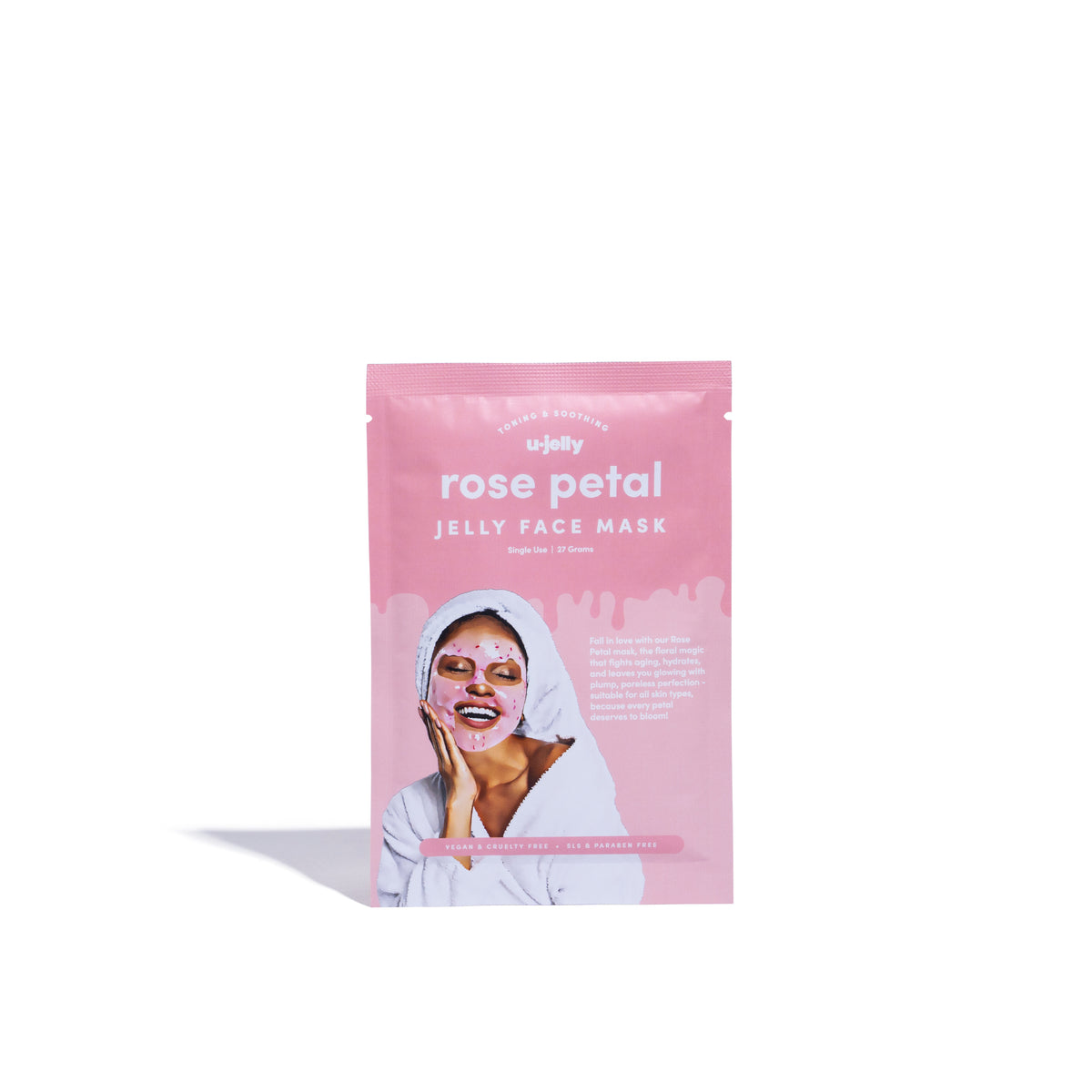 Rose Petal Jelly Face Mask (Single Serve Sachet)